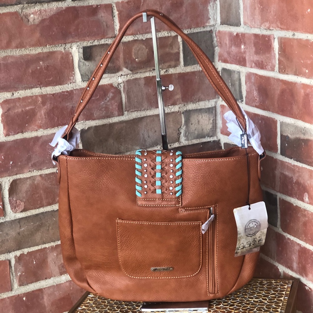 Montana West Embossed Concealed Carry Hobo - Picture 3 of 6